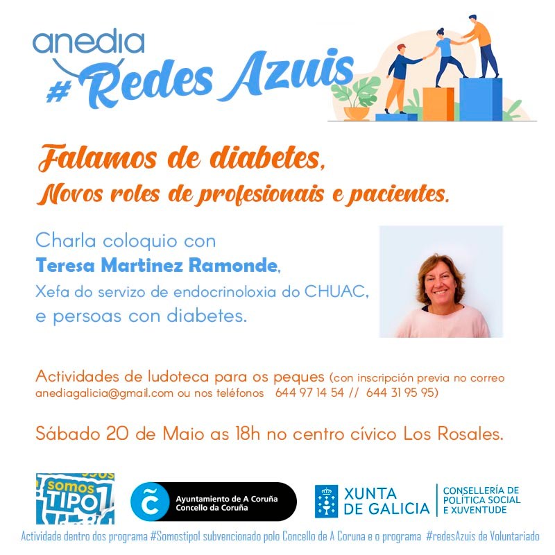 Falamos de diabetes. Redes azuis en Coruña